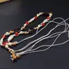 Cinturón Tejido de Cuerda de Cera Estilo Bohemio para Mujer Cinturón Tejido para Mujer Estilo Étnico Tejido con Conchas 06