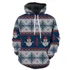 2023 Tendencia Nuevo Navidad 3D Impresión Digital Vestido de Pareja con Capucha Manga Larga Sudadera Casual Deportiva Pulóver Hombre