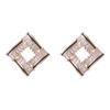 Pendientes de circonita con diseño cuadrado y elegante para mujer, aretes con diseño que combinan con todo, estilo francés, transfronterizo, venta al por mayor