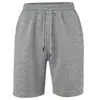 Pantalones Cortos Deportivos Casuales Sueltos de Color Sólido Jacquard con Cordón para Hombre de Cinco Puntos Amazon Verano Comercio Exterior Nuevos