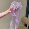 Pasador de Malla con Moño para Niña, Accesorio para el Cabello de Princesa Estilo Bosque para Niños, Pinza para el Cabello, Adorno Trenzado de Listón para el Cabello de Niña al por Mayor