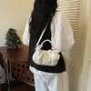 Bolsa de Mão Feminina Exclusiva de Nicho 2026 Nova Moda Versátil Diária Bolsa Transversal Doce Floral Pequena Bolsa Tote para Mulheres