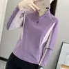 Top de mujer de manga larga de secado rápido, modelo nuevo primavera-verano 2026, fresco al tacto, versátil, absorbe la humedad, repele el sudor, adecuado para correr y fitness, elegante y ligero