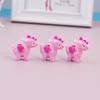 Adornos de animales pony semitridimensionales resina de pegamento crema accesorios diy parche joyería de dibujos animados mini horquilla hecha a mano