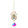 Cadenas Decorativas Colgantes de Artesanías Pastorales Transfronterizas, Carrillones de Viento para Jardín, Colgantes Metálicos Incrustados con Diamantes, Decoraciones de Navidad y Halloween