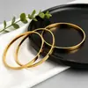 Pulseira de anel fino de aço titânio com fio de agulha quente cruzado, trança torcida para mulheres, anel liso de luxo leve, joia de mão para empilhar, dourado, não desbota