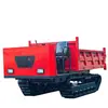 Veículo de Transporte Esteira Pomar Montanha Agrícola Todo-o-terreno Esteira Equipado com Guindaste Montado em Caminhão de Fornecimento Próprio e Máquina de Transporte de Materiais