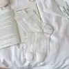 Calcetines de Malla Hueca de Seda para Verano 2026 para Mujer, Calcetines de Encaje Delgados Transpirables Versátiles con Volantes, Estilo Simple