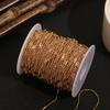 Corrente Pura de Cobre para DIY de Joias Yingyi Corrente de Elo de Bambu 3/1 Estilo Antigo Acessório de Cabelo Corrente de Franja Cor de Eletroforese Preservação de Cor Grampo de Cabelo