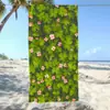 Toalla de Secado Rápido para Vacaciones Transfronterizas junto al Mar, Toalla de Playa de Estilo Sencillo, Trébol de la Suerte Verde Portátil Toalla de Baño Fuerte Absorbente de Agua