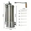 Venta Directa de Fábrica Máquina Manual Vertical para Rellenar Salchichas Fabricante de Salchichas de Acero Inoxidable Fabricante de Salchichas Caseras Dispositivo Rellenador de Salchichas para Uso Doméstico