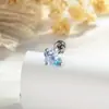 Nuevo Pendiente de Hueso de Cartílago con Zircón de la Suerte Bicolor Degradado Color Caramelo Dulce de Henson para Niñas