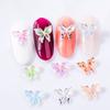 Joyería de mariposa para uñas impresión y teñido tridimensional color elfo resina decoraciones de uñas accesorios Joyería de uña cigarra Jinling