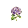 Broche de Metal Hortênsia Ornamento de Flor Doce Fresco Acessório Unissex Decoração Insígnia E-commerce Transfronteiriço