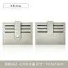 Portatarjetas de Cuero para Llevar en el Bolsillo Transfronterizo Ranura Grande para Tarjetas Portatarjetas Pequeño Ranura Múltiple para Tarjetas Compacto de Cuero PU para Mujer Portatarjetas