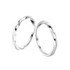 Anillo de plata esterlina S925 para mujeres y hombres, como un anillo de pareja, personalidad, moda, simple, apertura, diseño de nicho, anillo liso al por mayor