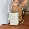Bolso Rojo para Mujer, Nuevo Bolso de Hombro de Moda Primavera 2026, Bolso Cubo de Gama Alta, Bolso Cruzado para Teléfono para Viajar