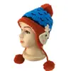 Nuevo sombrero para cachorro sombrero de invierno para niños sombrero de conejo sombrero con orejas sombrero de punto para niños cálido lindo sombrero de terciopelo a prueba de frío
