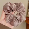 Pañuelo Cuadrado de Tela Estilo Coreano, Lazo para el Cabello de Encaje Hueco Estilo Mori Dulce, Accesorio para el Cabello de Alta Gama, Cola de Caballo Estilo Francés
