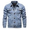Comércio Exterior Transfronteiriço Primavera Nova Jaqueta Jeans Slim Masculina Estilo Coreano Tamanho Grande Moda Casual Cardigan Jaqueta Jeans