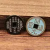 Venta al por mayor de fábrica de varias monedas antiguas de latón, Kaiyuan Tongbao, monedas Tianshi Shan Gui, monedas antiguas y accesorios para joyería del Dios de la Riqueza