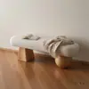 Banqueta para Trocar Sapatos de Entrada Estilo Francês, Banco Minimalista para Sala de Estar, Móvel Criativo Estilo Vintage, Banquinho de Descanso ao Pé da Cama