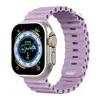 Adecuado para correas de Apple Watchs456789/10/11 Correas de Apple Modificadas Correas de Reloj de Silicona Marina