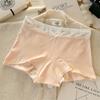 Calça de Segurança Boxer Feminina 10A Antibacteriana Estendida e Alargada Algodão Antibacteriano Fundo Reforçado Cintura Média-Alta Cobre o Quadril Roupa Íntima Feminina