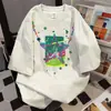 Camiseta de Manga Corta con Diseño Divertido de Dibujos Animados de Marca de Moda 2026 Nuevo Estilo de Verano Estilo Casual Perezoso Top Versátil