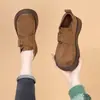 Zapatos tipo Birkenstock para mujer de suela gruesa, que aumentan la altura, colección otoño 2026, sin cordones, sandalias planas retro tipo Birkenstock, mocasines casuales