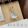 Nuevo Producto de Comercio Exterior Transfronterizo: Collar Estilo Luna de Ojo de Gato Natural, Naturalmente Elegante y Hermoso, Colgante de Buda, Descuento por Cantidad Grande