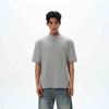 Camiseta básica sencilla estilo American Old Money de cuello Henley texturizada de manga corta para hombre y mujer, tops casuales nicho de alta gama