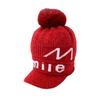 Gorro de punto cálido con forro de felpa de chenilla para mujer, estilo coreano, engrosado, visera de pico de pato, lana, protección para orejas, moderno