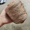 Venda Direta da Fábrica Fio Iridescente Oco com Fio de Ouro e Prata DIY Crochê Tricô à Mão Cabeça de Ursinho de Pelúcia Acessório de Cabeça Leidezhuzhu
