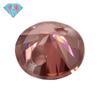 Huagang gema doble agujero redondo circón piedra desnuda perforación color sintético circonio cúbico desnudo Diamante color Rouge