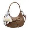 Bolsa da Moda de Cor Sólida com Alça de Meia-Lua 2026 Nova Bolsa Versátil Tendência de Verão Bolsa de Trabalho Feminina de Nicho