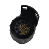 Adaptador de Plugue Padrão Europeu de 7 a 13 Pinos, Soquete Plug-In para RVs e Trailers, Conversor de Soquete de Plugue para Trailer