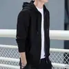 Sudadera con capucha de color liso de comercio exterior 2026 nueva popular moda elegante otoño e invierno cárdigan sudadera para parejas para hombres