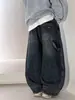 Pantalones para niño primavera y otoño 2026 estilo nuevo, jeans de pierna ancha de primavera para niños medianos y grandes, pantalones deportivos rectos holgados para niños
