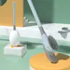 Nuevo cepillo de baño de pato de buceo multifuncional de silicona sin ángulo muerto cepillo de limpieza cepillo de limpieza de inodoro cepillo de inodoro para colgar en la pared sin perforaciones