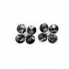 Pendientes de Flor Redonda con Circonitas y Tachuelas Negras, Estilo Europeo y Americano Fresco, Pendientes de Alta Gama