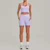 Conjunto de Roupa de Yoga Areia de Outono Costas Nadador Cintura Alta Esporte Fitness Pilates Conjunto de Duas Peças 5293+2116