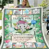 Manta de Franela de Cachemira con Impresión Digital de Animación Periférica Doble Manta Personalizable con Imágenes Z