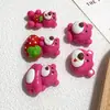 Urso Morango Desenho Animado Acessórios de Resina Cola Creme Capa de Celular DIY Acessórios de Cabelo Agulha de Cabelo Buraco Chaveiro de Sapato Adesivo para Copo d'Água