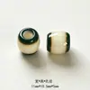 Cuentas de resina de poro grande imitando piedra, cuentas de barril degradadas, accesorios hechos a mano, colgantes para bolsos, hebillas decorativas para ropa y vestidos
