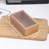2/4/6/8 Caja de Regalo Transparente Engrosada Esmerilada para Pastel de Luna de Mediados de Otoño Caja de Empaque Crujiente de Yema de Huevo con Bolso