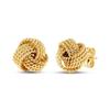 Pendientes de mujer de moda creativa con bola de lana personalizada de venta caliente transfronteriza europea y americana con baño de oro real de latón