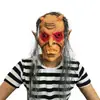 Máscara Facial de Fantasma Monstruo Aterrador de Cabello Negro Máscara de Performance para Bromas Aterradoras Divertidas Fiesta Accesorios de Bar