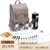 Bolsa de Piquenique Personalizada OEM para Quatro Pessoas, Bolsa de Gelo com Isolamento Térmico para Alimentos e Refrigeração, Bolsa de Camping para Armazenamento de Utensílios