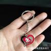 Chaveiro souvenir de time de futebol americano da NFL Kansas Chiefs, gota de óleo de coração europeu e americano, atacado direto da fábrica